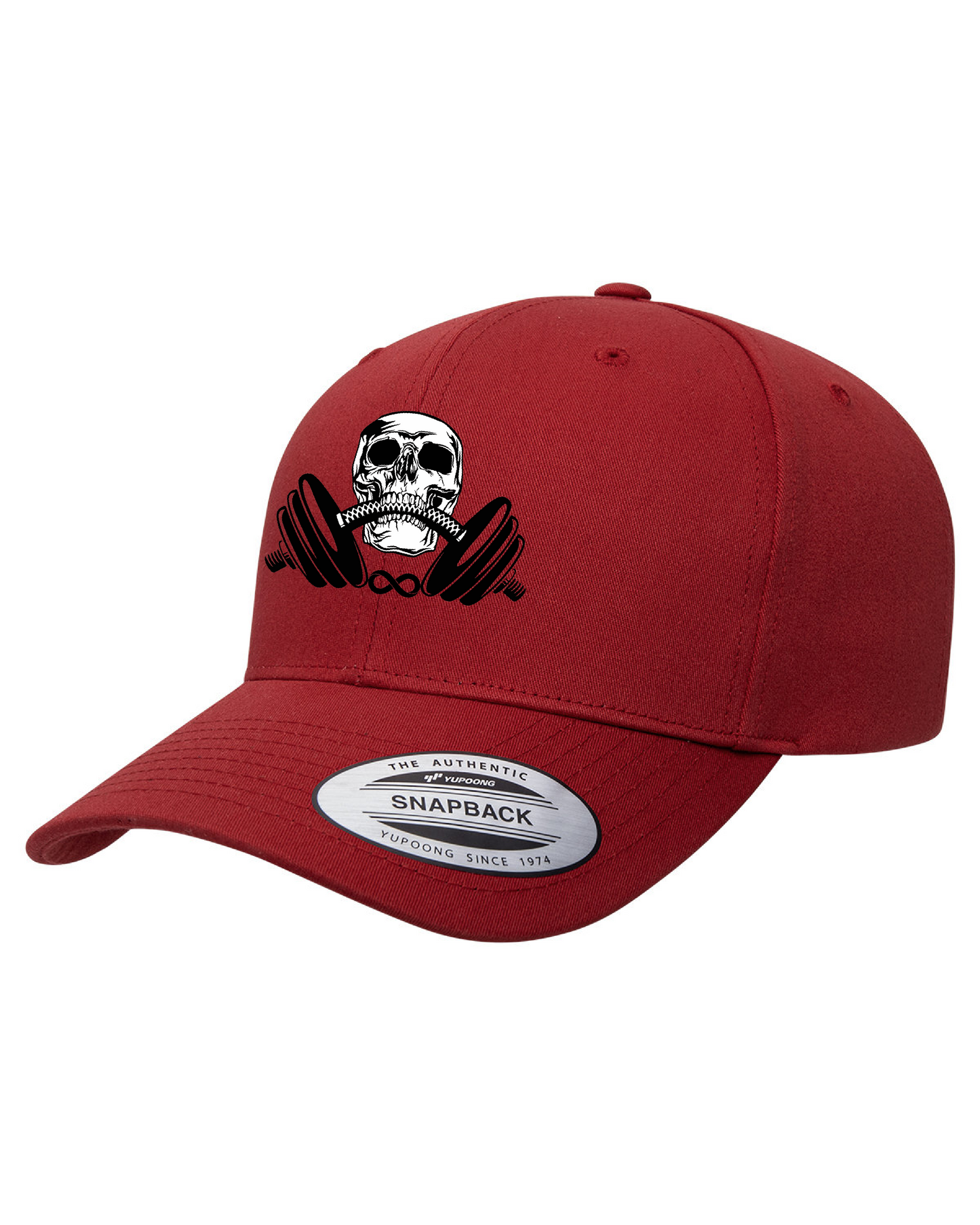 Red Skull & Weights Snapback